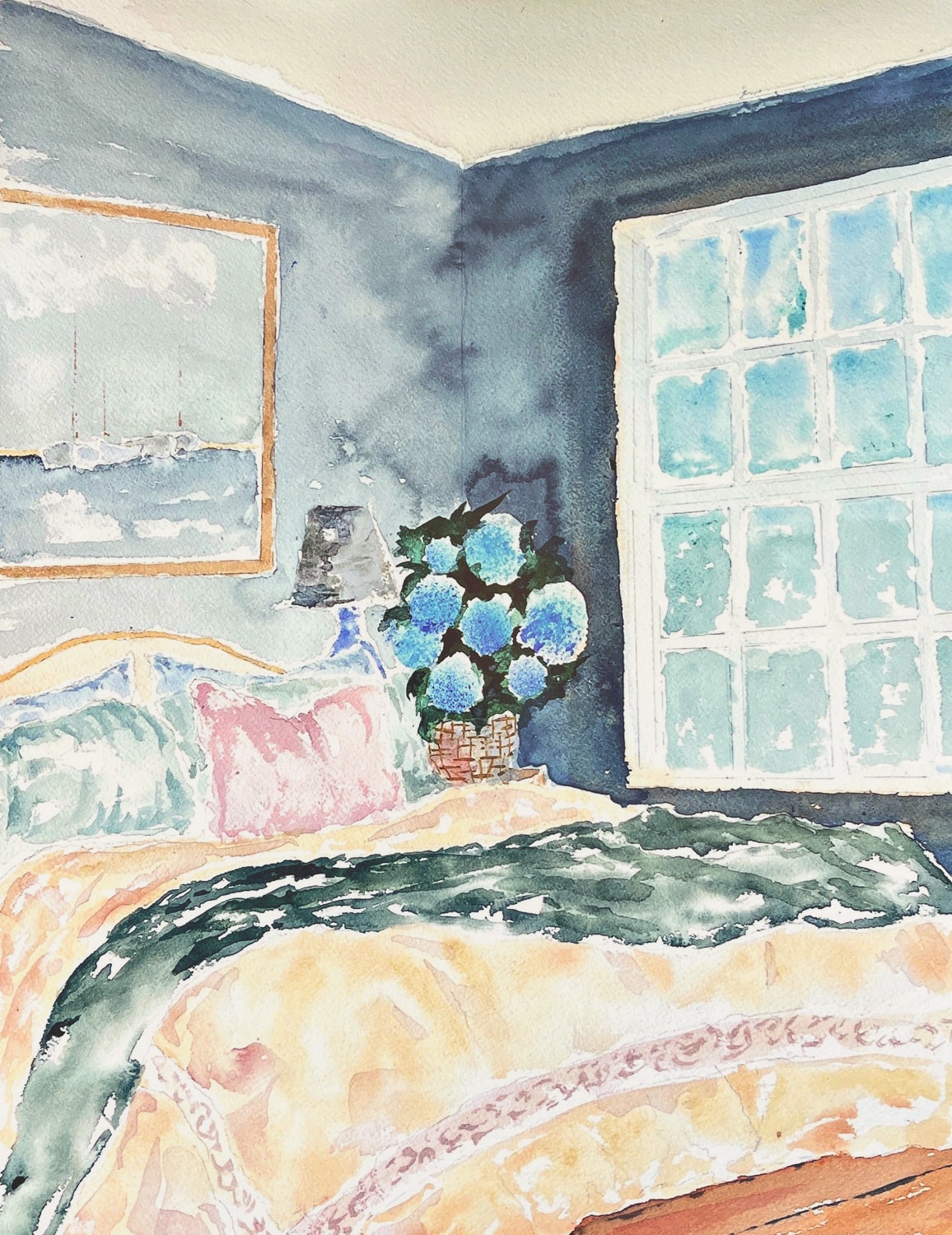 Duvet and Hydrangeas 1898